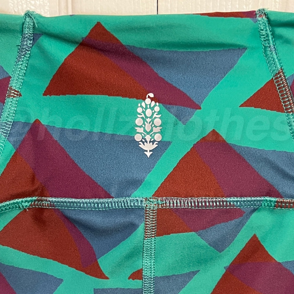 NWOT Free People Make Way Printed Rasher Legging Green S - Picture 10 of 11